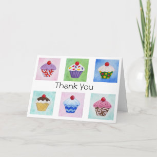 Cupcake Bedankt kaart