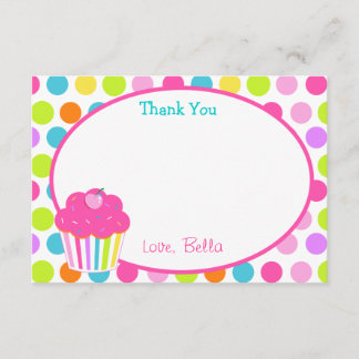 Cupcake Bedankt voor je kaarten
