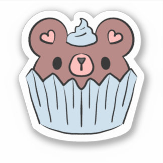 Cupcake Beer Lieve Kawaii Dessert Sticker
