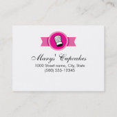 Cupcake beloont Kaart Sjabloon Klantenkaartje (Achterkant)