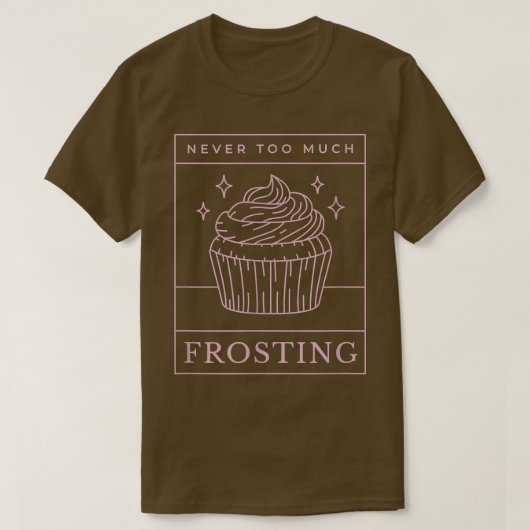 Cupcake Bevroerend Muffin Sweet Dessert Baker Baki T-shirt (Design voorkant)