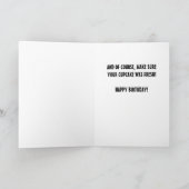 Cupcake Birthday Bedankkaart (Binnen)