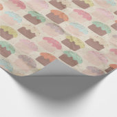  Cupcake Birthday Cadeaupapier (Hoek)