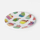 Cupcake Birthday Design Papieren Bordje (Gekanteld)