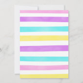 Cupcake Birthday Invitation Kaart (Achterkant)