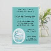 Cupcake Birthday Invitation Kaart (Staand voorkant)