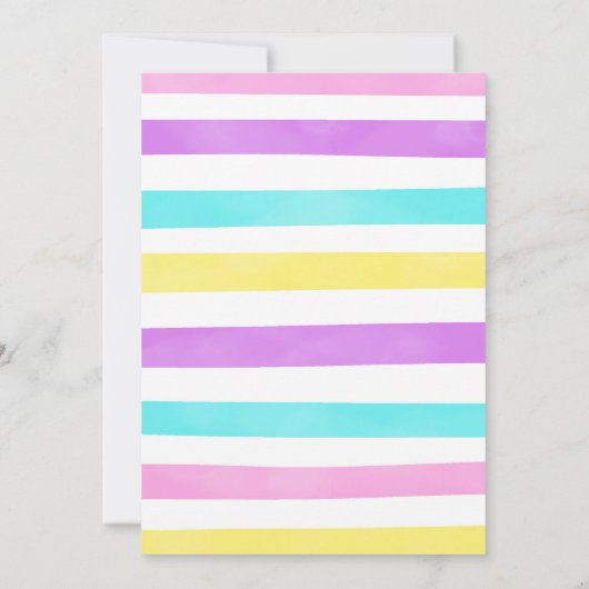 Cupcake Birthday Invitation Kaart (Achterkant)