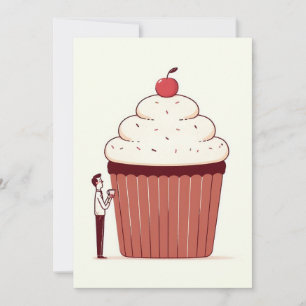 Cupcake Birthday-kaart Feestdagenkaart