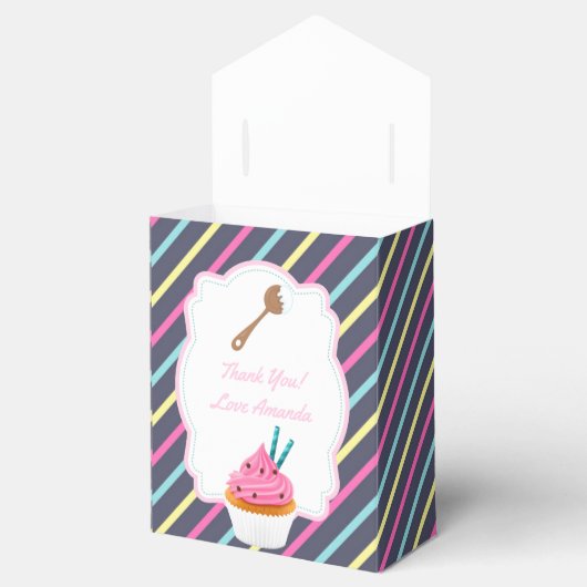 Cupcake Birthday Party Guest Favor Bedankdoosjes (Geopend)