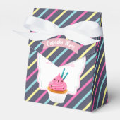Cupcake Birthday Party Guest Favor Bedankdoosjes (Voorkant Zijde)