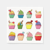 Cupcake Birthday Servet (Voorkant)