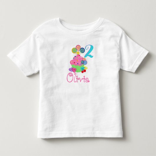 Cupcake Birthday Shirt | Lollipopes (Voorkant)