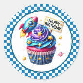 Cupcake Birthday Stickers (Voorkant)