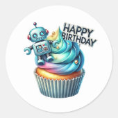 Cupcake Birthday Stickers (Voorkant)