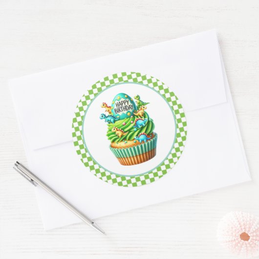 Cupcake Birthday Stickers (Envelop)