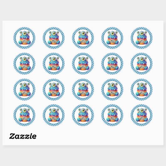 Cupcake Birthday Stickers (Vel)