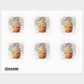 Cupcake Birthday Stickers (Vel)