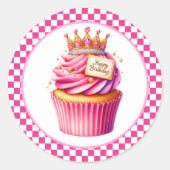 Cupcake Birthday Stickers (Voorkant)