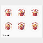 Cupcake Birthday Stickers (Vel)
