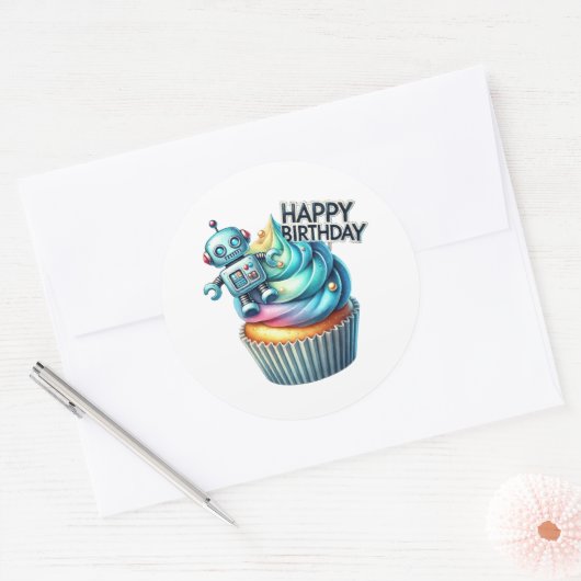 Cupcake Birthday Stickers (Envelop)