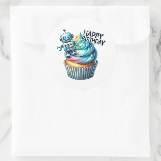 Cupcake Birthday Stickers (Tas)