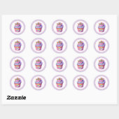 Cupcake Birthday Stickers (Vel)