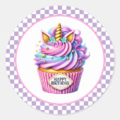 Cupcake Birthday Stickers (Voorkant)