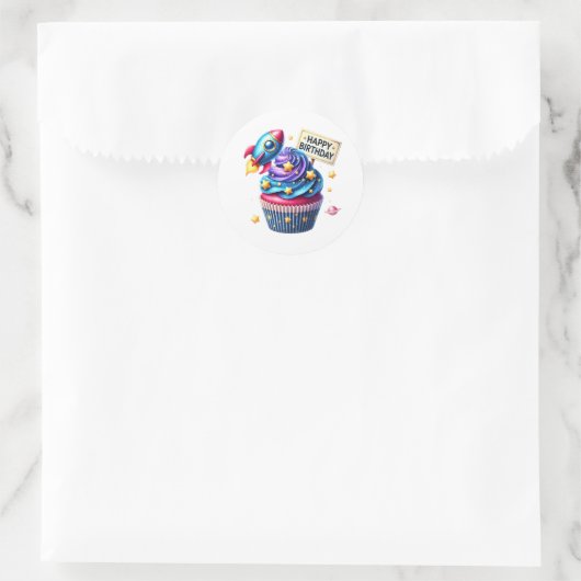 Cupcake Birthday Stickers (Tas)