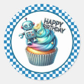Cupcake Birthday Stickers (Voorkant)