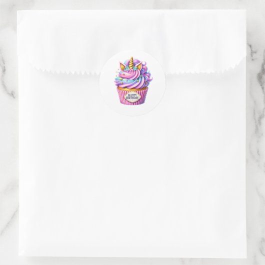 Cupcake Birthday Stickers (Tas)