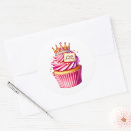 Cupcake Birthday Stickers (Envelop)