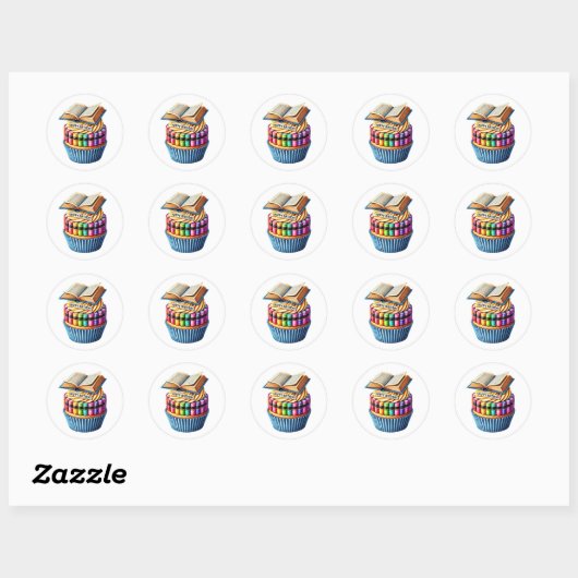 Cupcake Birthday Stickers (Vel)