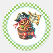 Cupcake Birthday Stickers (Voorkant)