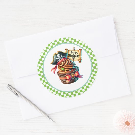 Cupcake Birthday Stickers (Envelop)