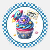 Cupcake Birthday Stickers (Voorkant)