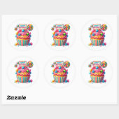 Cupcake Birthday Stickers (Vel)