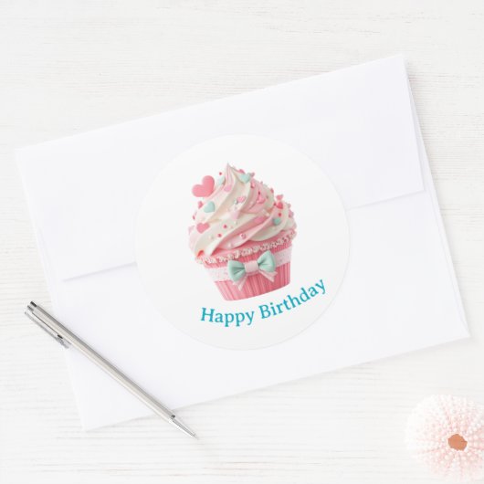 Cupcake Birthday Stickers (Envelop)