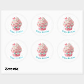 Cupcake Birthday Stickers (Vel)