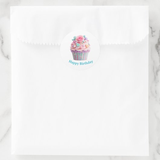 Cupcake Birthday Stickers (Tas)
