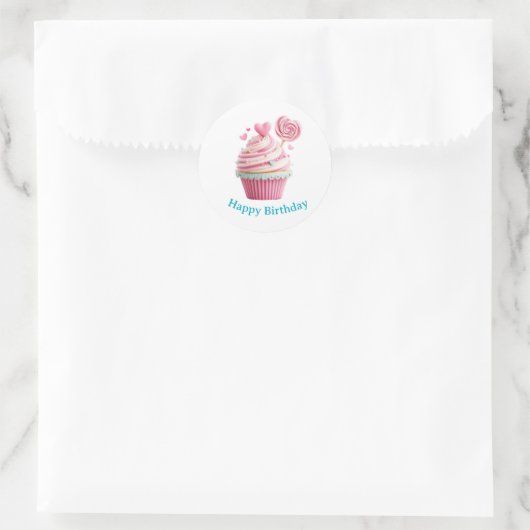 Cupcake Birthday Stickers (Tas)