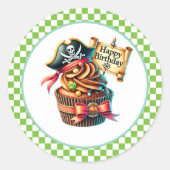 Cupcake Birthday Stickers (Voorkant)