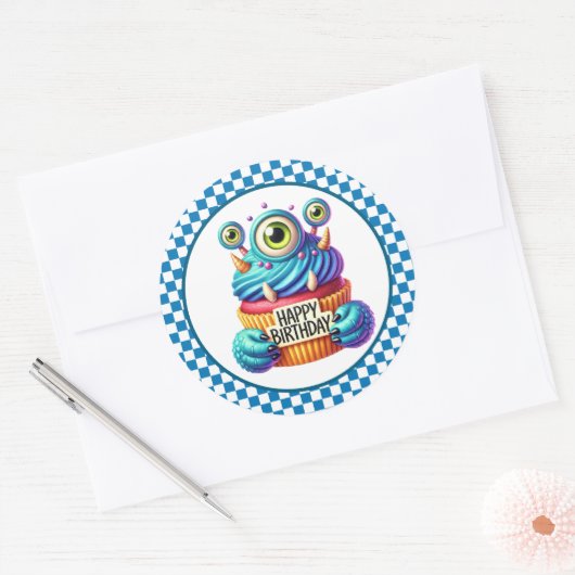 Cupcake Birthday Stickers (Envelop)