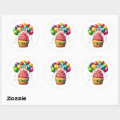 Cupcake Birthday Stickers (Vel)