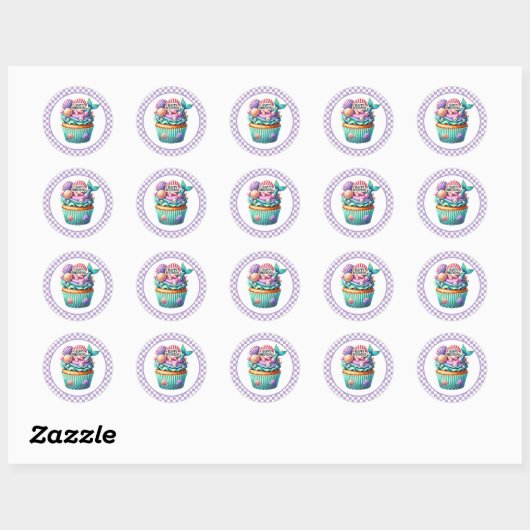 Cupcake Birthday Stickers (Vel)