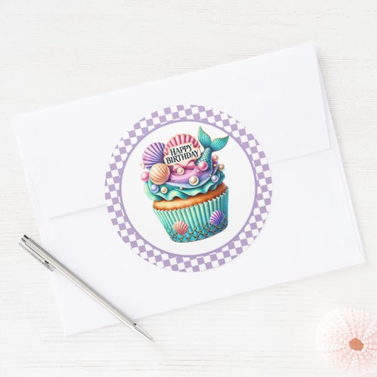 Cupcake Birthday Stickers (Envelop)