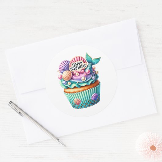 Cupcake Birthday Stickers (Envelop)