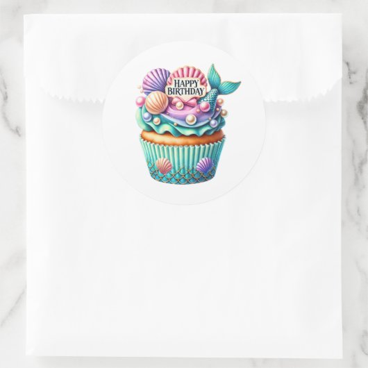 Cupcake Birthday Stickers (Tas)