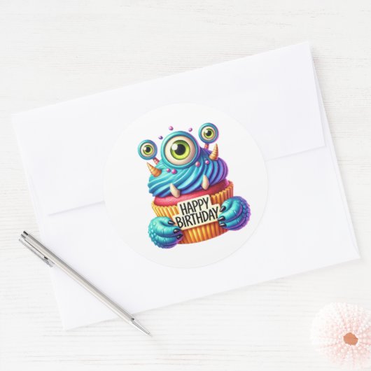 Cupcake Birthday Stickers (Envelop)