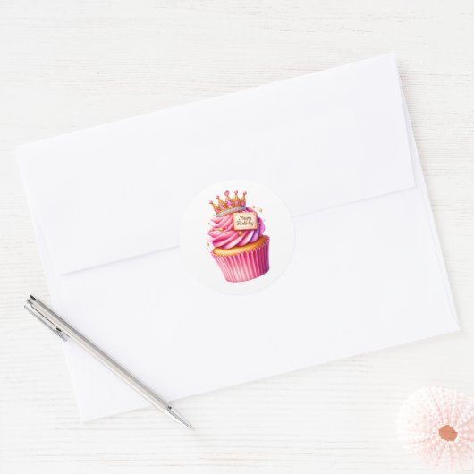 Cupcake Birthday Stickers (Envelop)