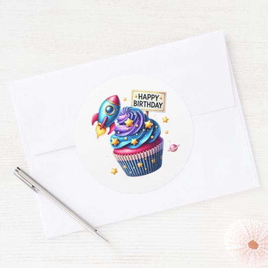 Cupcake Birthday Stickers (Envelop)